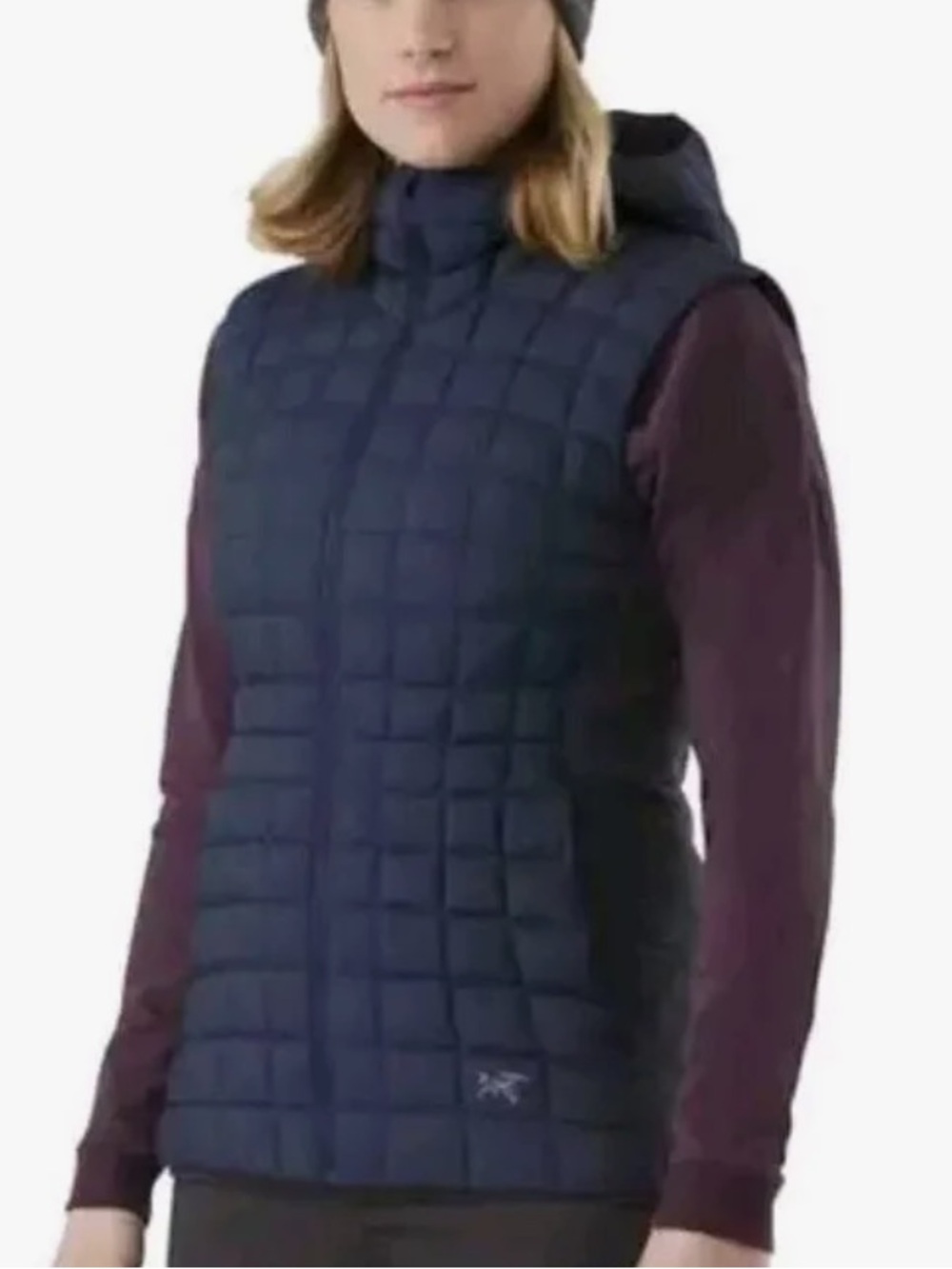 ARCTERYX  NARIN Down  Navy Blue Vest w/ Hooded